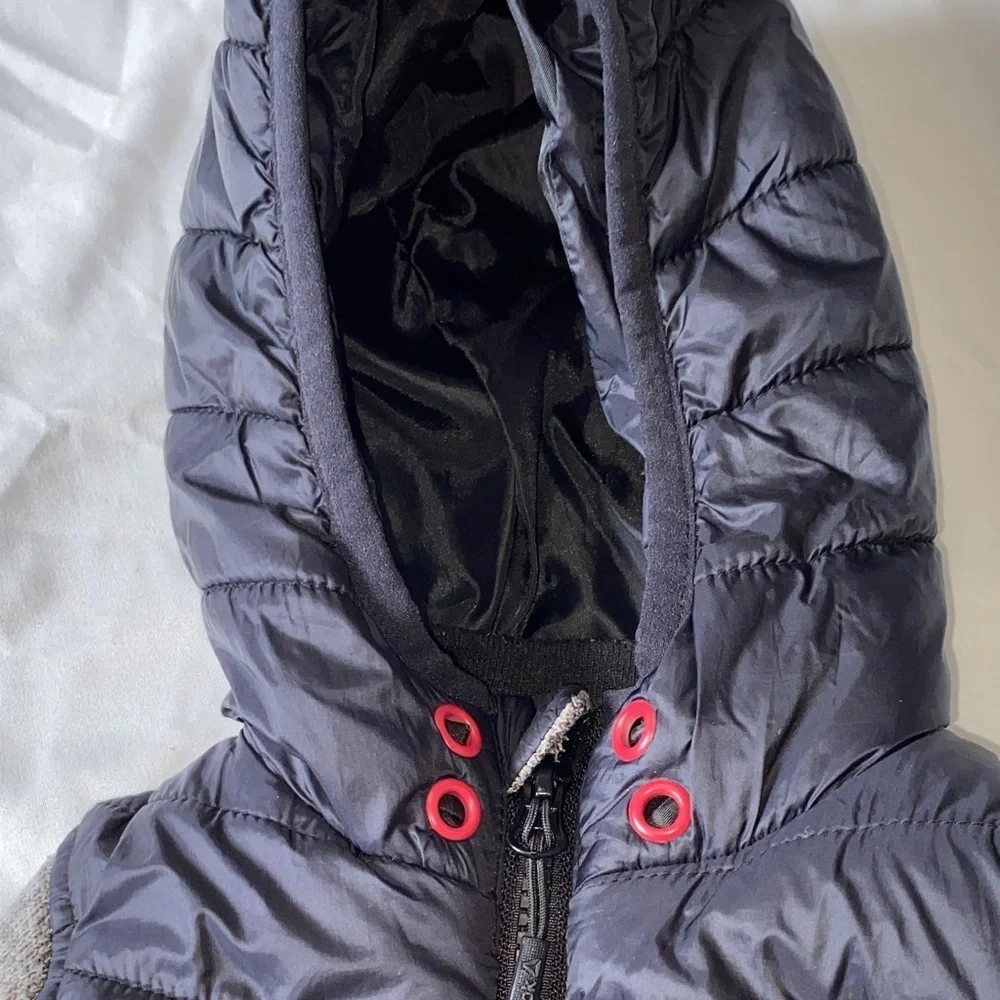 Reebok Black and Gray Hooded Jacket